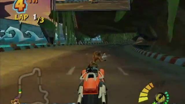 Crash Tag Team Racing GameCube Gameplay - Crash and burn смотреть онлайн