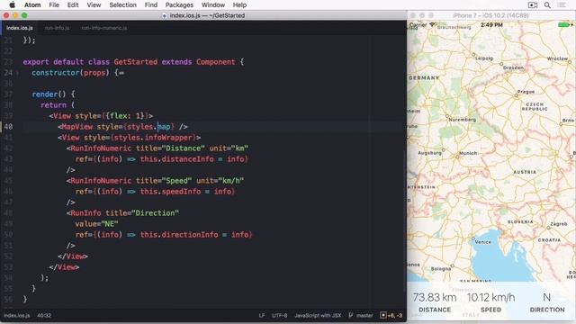 Getting Started with React Native - 09 - MapView смотреть онлайн
