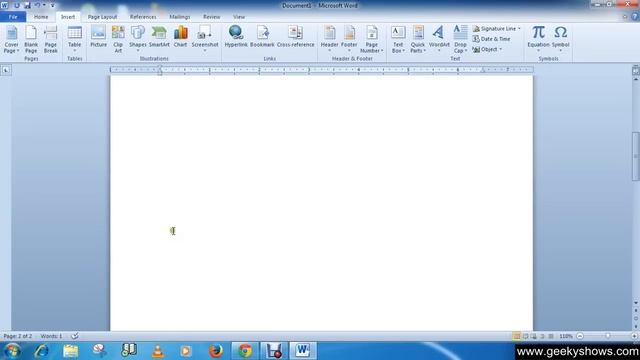 Microsoft Office Word 2010 Insert Blank Page смотреть онлайн