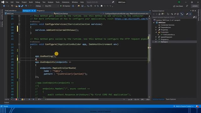 ASP.Net Core MVC Project Structure / Basic Flow - Tamil смотреть онлайн