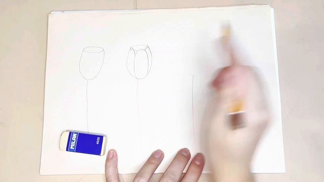 Как нарисовать тюльпан? How to draw a tulip? смотреть онлайн