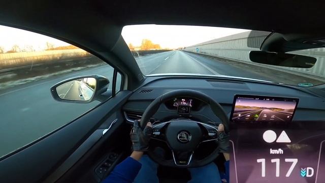 2022 Skoda Enyaq RS Coupé (299 PS) POV Testdrive AUTOBAHN Beschleunigung & Topspeed смотреть онлайн