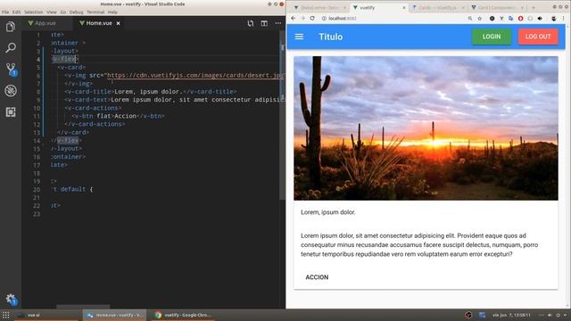 34.-Vue js 2 tutorial español ? [vuetifyjs card,grid-lists]?? смотреть онлайн