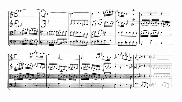 Mozart - Divertimento in F Major, K. 138 (Score) смотреть онлайн