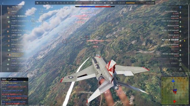 War Thunder the average down tier in the F-4E смотреть онлайн