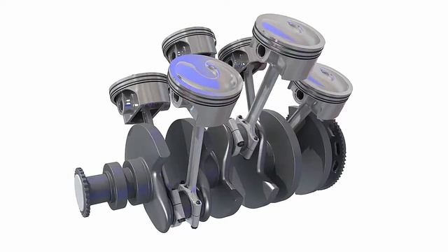 Animated V6 Engine Cylinders - 3D Models смотреть онлайн