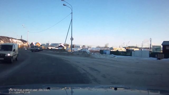 ♥Занесло.КрузакНаОтбойнике,Объездная х Луговая 27.11.14 смотреть онлайн