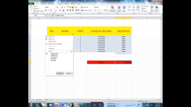 SUBTOTAL Function in Excel 1//Excel Calculations смотреть онлайн