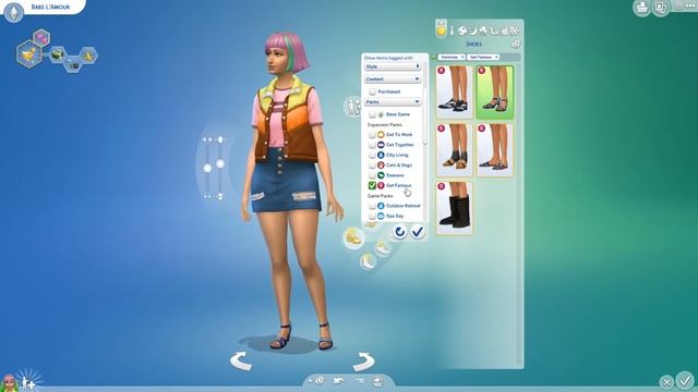 RAINBOW GET FAMOUS CELEBRITY // The Sims 4: Create A Sim смотреть онлайн