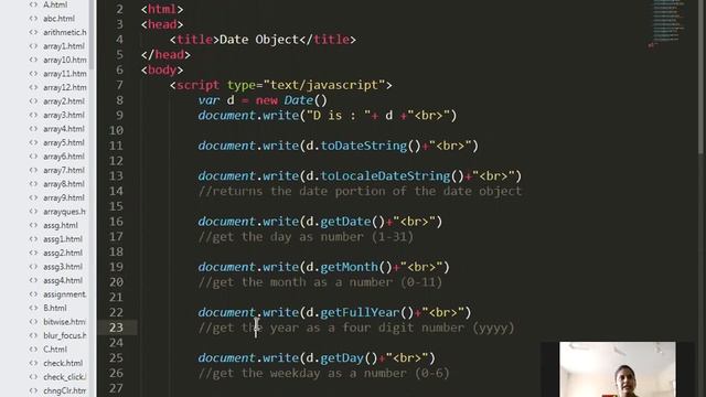 Java Script Lecture 21 (Digital Clock , Date Object Part II) смотреть онлайн