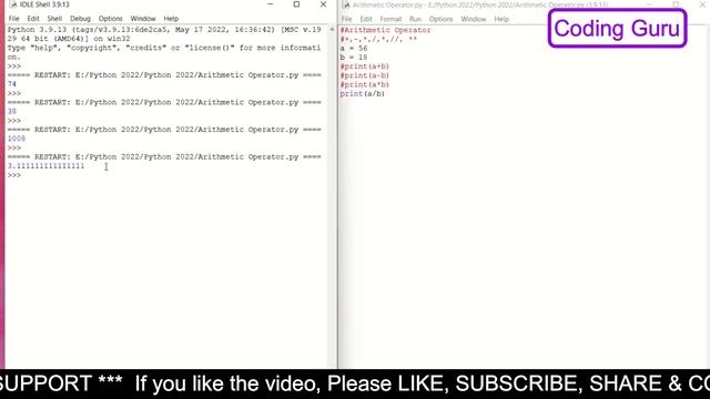 5. Python Arithmetic Operator - How to do Mathematical Operations in Python - Python in Hindi смотреть онлайн