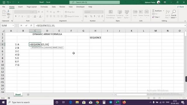Sequence() Dynamic Array Formula in Microsoft Office Excel смотреть онлайн