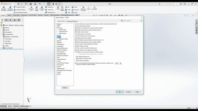 How to make the plane rotate every time you start a sketch in Solidworks смотреть онлайн