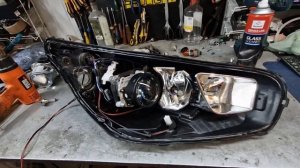 Kia Ceed JD Лечим свет: замена штатных линз на бидиодные двухчиповые линзы Aozoom A4 BI-LED
