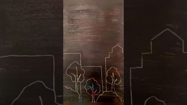 Рисуем городской пейзаж в волшебной технике - граттаж смотреть онлайн