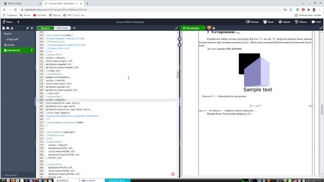 Использование Overleaf при подготовке курсовых, ВКР и др. смотреть онлайн