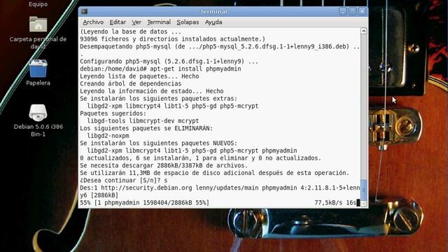 How to install MySQL Database & PHPMyAdmin in Debian Lenny 5.0.6 смотреть онлайн