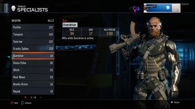 Call of Duty®: Black Ops III my stats смотреть онлайн