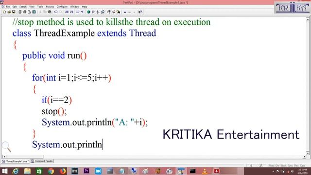 Java Thread | Thread in Java | stop method in java thread смотреть онлайн