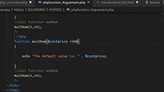 2.9 php function with Argument смотреть онлайн