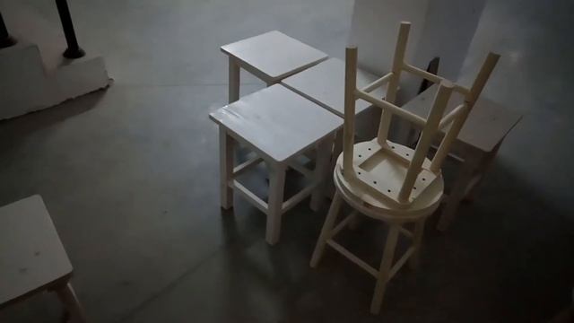 Производство табуретов с круглым сиденьем, нюансы, покраска смотреть онлайн