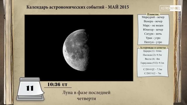 Астрономический календарь: май 2015 смотреть онлайн