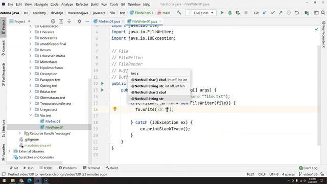 139 - Classes Utilitárias - IO pt 02 - FileWriter смотреть онлайн