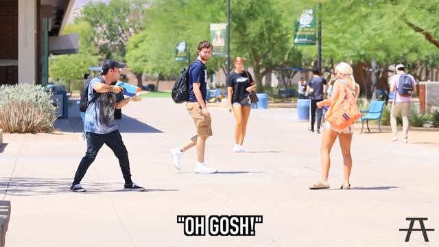 STARTING WATER GUN FIGHTS WITH STRANGERS!! смотреть онлайн