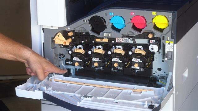 How to replace the waste cartridge on your Xerox machine: Xerox® VersaLink C7020/C7025/C7030 смотреть онлайн