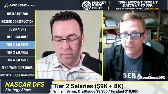 NASCAR DFS PICKS: INSTACART 500 DRAFTKINGS & FANDUEL STRATEGY & LINEUPS | SATURDAY 3/13 смотреть онлайн