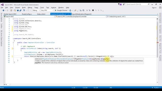 asp.net mvc 5 search and paging using PagedList.Mvc Ver 4.5 смотреть онлайн