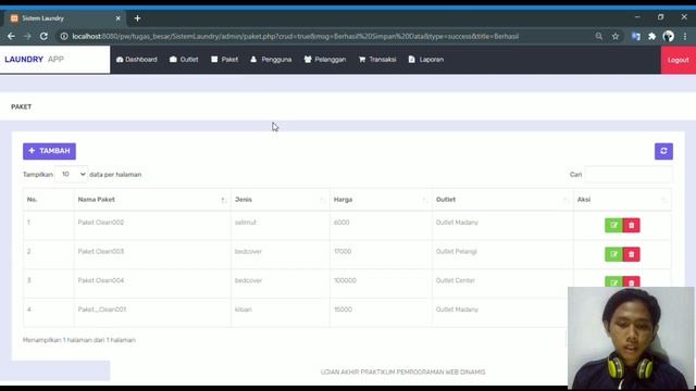 STUDI KASUS - SISTEM LAUNDRY || PHP, MySQL & BOOTSTRAP смотреть онлайн