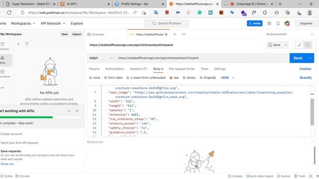 How to use the inpaint(v4) endpoint with Postman - Stable Diffusion API смотреть онлайн