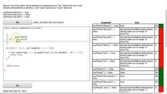 Codingbat - xyzThere (Java) смотреть онлайн