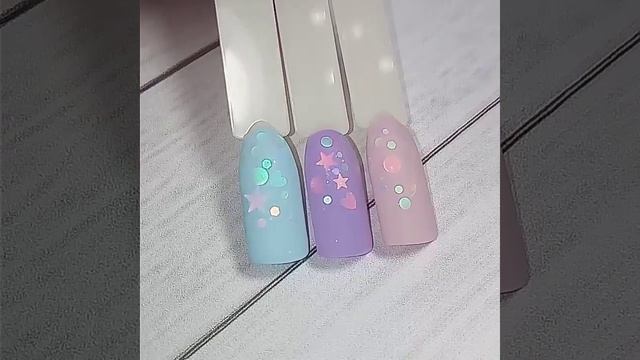 Дизайн ногтей "пайетки под матовым топом" смотреть онлайн