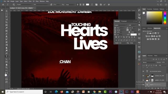 How To Design A church Flyer without Photos in photoshop 2020 смотреть онлайн