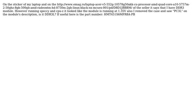 How to check if I have DDR3 or DDR3L? смотреть онлайн