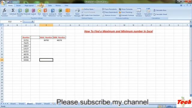 How to find maximum and minimum number in Excel смотреть онлайн