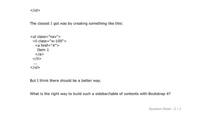 HTML : What component is used in the Twitter Bootstrap's docs for sidebar? смотреть онлайн