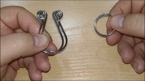 Решение головоломки №4. "Две подковы и кольцо". Проволочные головоломки.