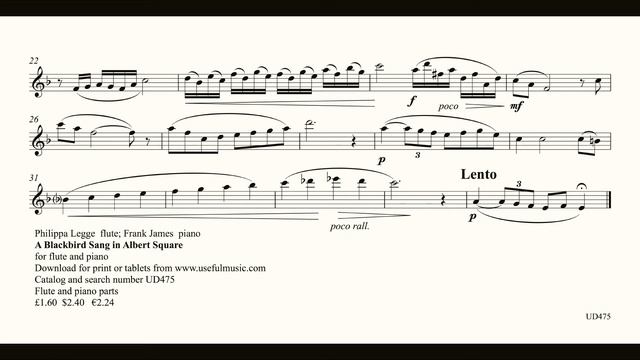 A Blackbird Sang in Albert Square - flute and piano смотреть онлайн