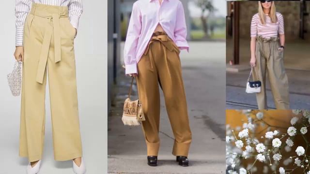 ВЕСНА 2021. брюки PAPERBAG. мода за 50. смотреть онлайн