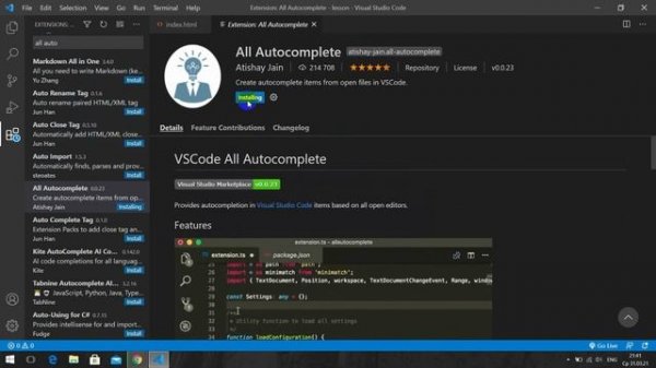 VS Code - настройка, установка плагины | ТОП-10 плагинов VS Code | VS Code muhitini sozlash