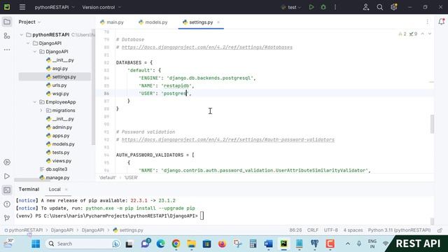 How to connect PostgreSQL with Python Django - Database connection - Django to PostgreSQL смотреть онлайн