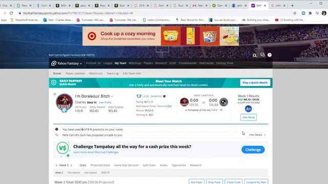 Yahoo Fantasy - Using the IR Slot and rejecting trade смотреть онлайн