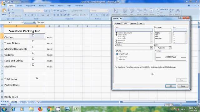 Excel 2007: how to create a checklist in excel смотреть онлайн