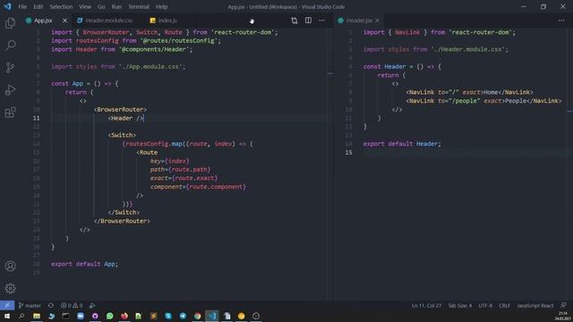 Курс React / Redux-практика. #10. Базовый роутинг с react-router. Стилизация приложения смотреть онлайн