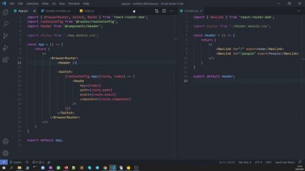 Курс React / Redux-практика. #10. Базовый роутинг с react-router. Стилизация приложения