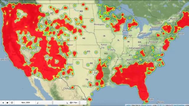 Heat map with time using Folium смотреть онлайн
