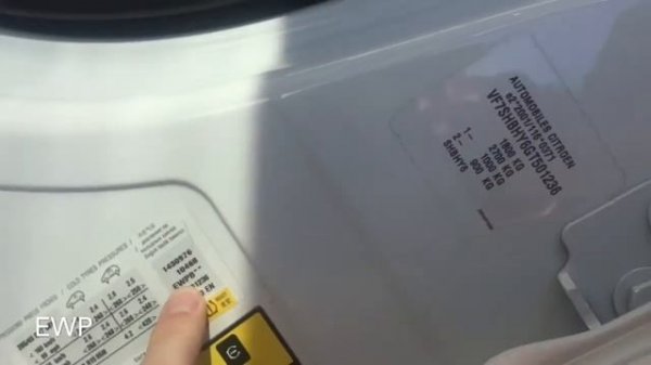 Where is the Paint Code / Colour Code Location on a Citroen C3 Picasso 2019 - 2012. Find it Fast